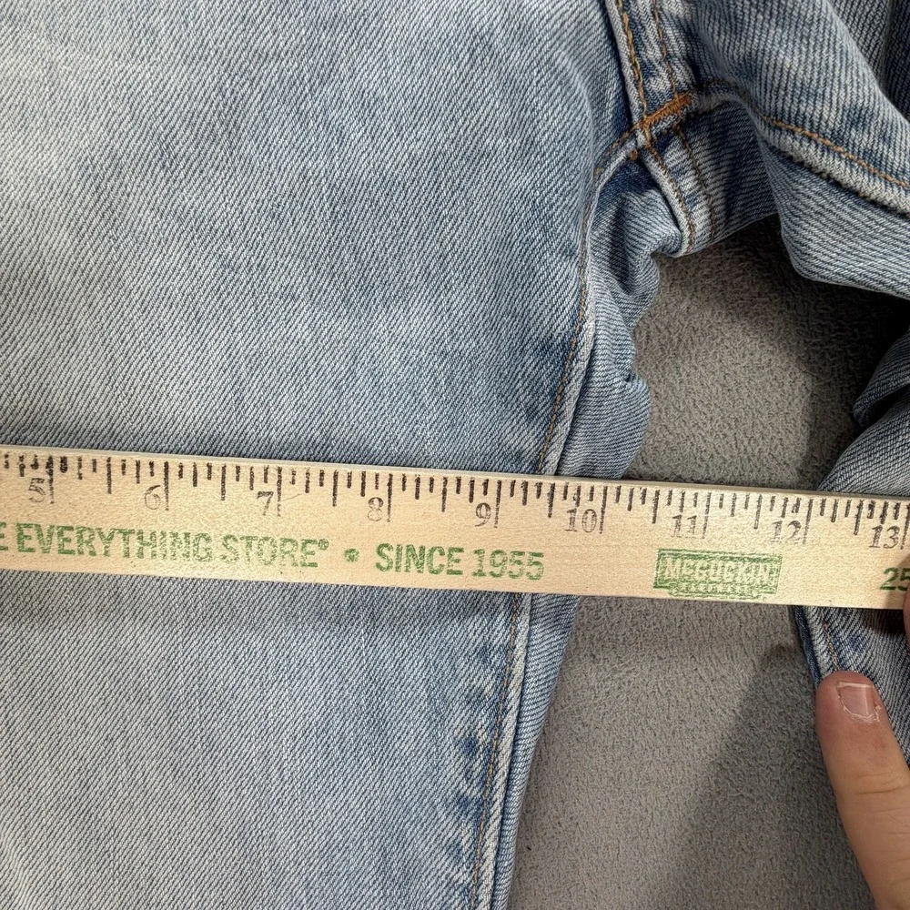 Levis 502 Jeans Mens Selvedge‎ Med Wash Tapered Whiskers Honeycomb Fits 30x26